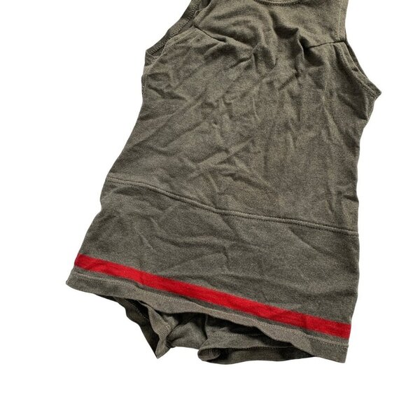 Vintage Gray Wool ? Gantner Mattern Co. Swimsuit Red Stripe - Picture 3 of 9